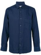 Aspesi Slim-fit Linen Shirt - Blue