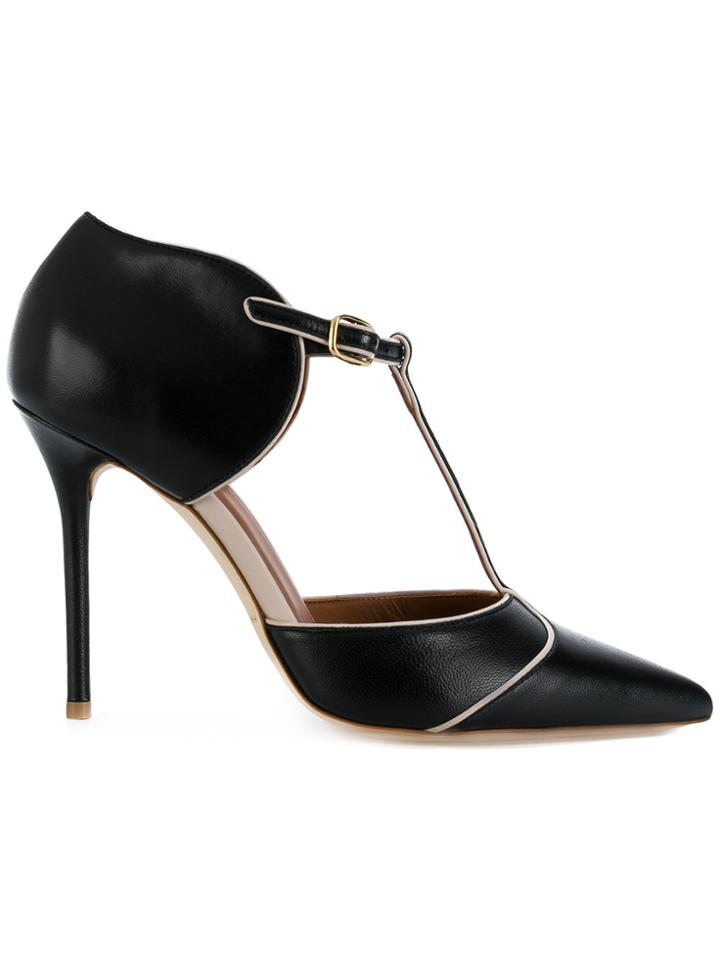 Malone Souliers Sadie T-bar Pumps - Black