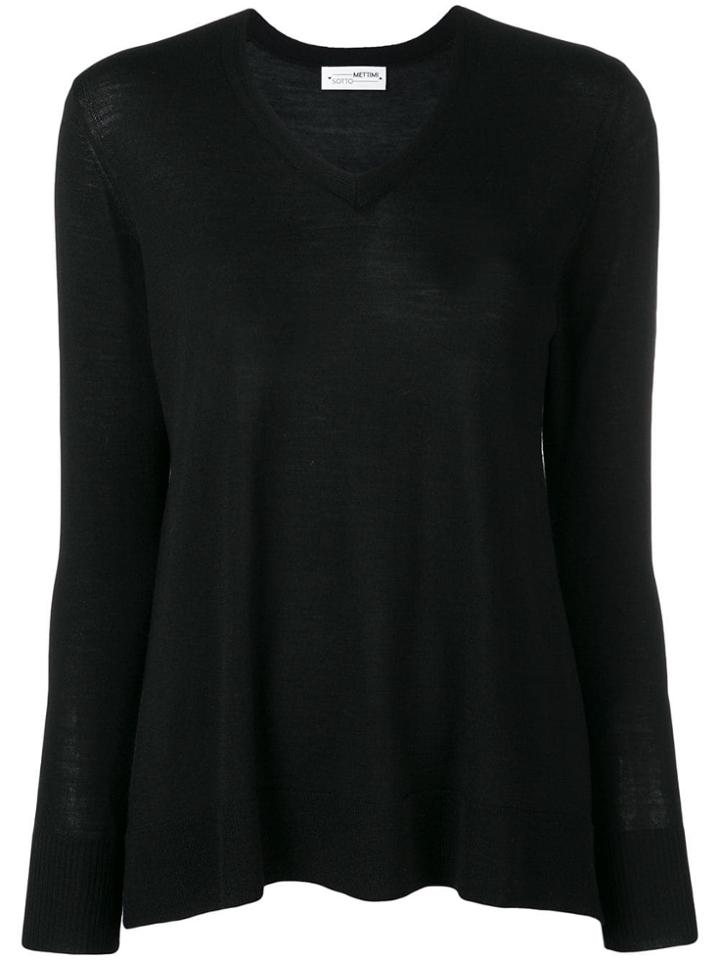 Sottomettimi V-neck Top - Black