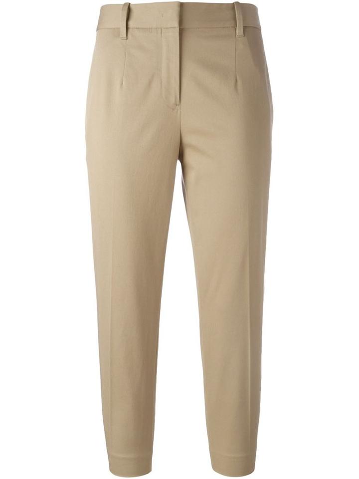 Jil Sander 'tommy' Trousers, Women's, Size: 38, Nude/neutrals, Cotton/spandex/elastane