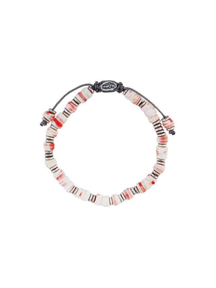 M. Cohen Beaded Bracelet, Men's, Size: Medium, White
