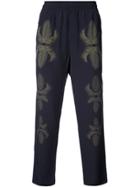 Osklen Leaf Print Sweat Pants - Blue