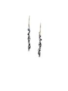 John Brevard 'web' Dangle Sapphire Earrings, Women's, Metallic