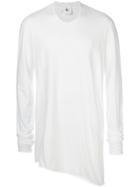 Lost & Found Rooms Thumb Longsleeves Asymmetric T-shirt - White