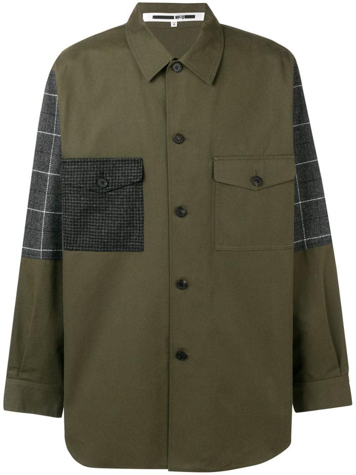 Mcq Alexander Mcqueen Oversized Panels Shirt - Green