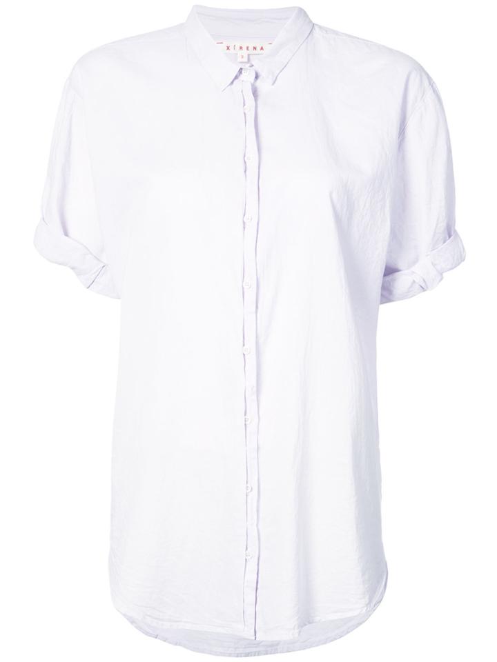 Xirena Channing Poplin Shirt - Pink & Purple