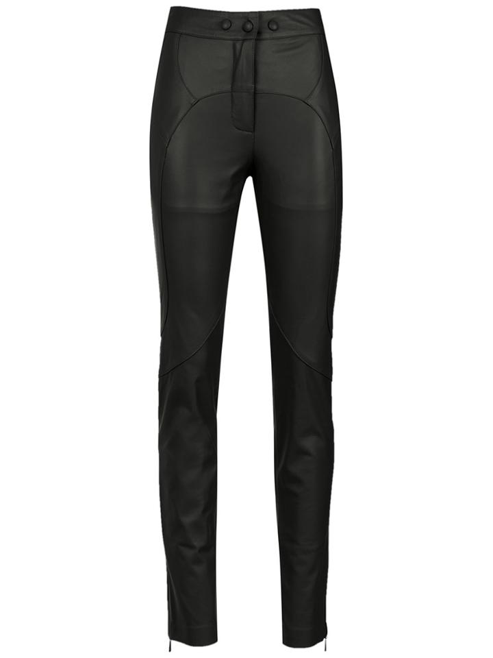 Lilly Sarti Leather Skinny Trousers - Black