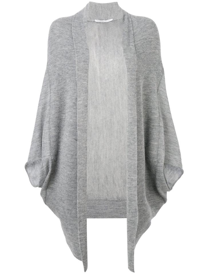 Agnona Oversized Cape Cardigan - Grey