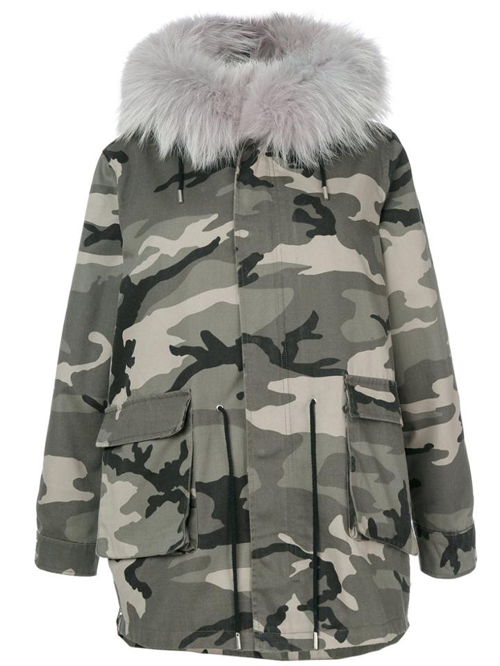 Cara Mila Julia Fox Lined Parka - Grey