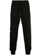 Palm Angels Side Logo Print Joggers - Black