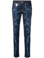Just Cavalli Bleached Skinny Jeans - Blue