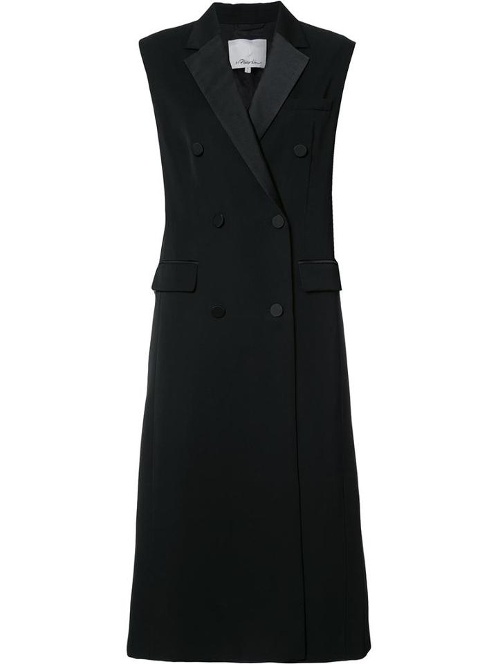 3.1 Phillip Lim Sleeveless Tuxedo Coat, Women's, Size: Small, Viscose/wool
