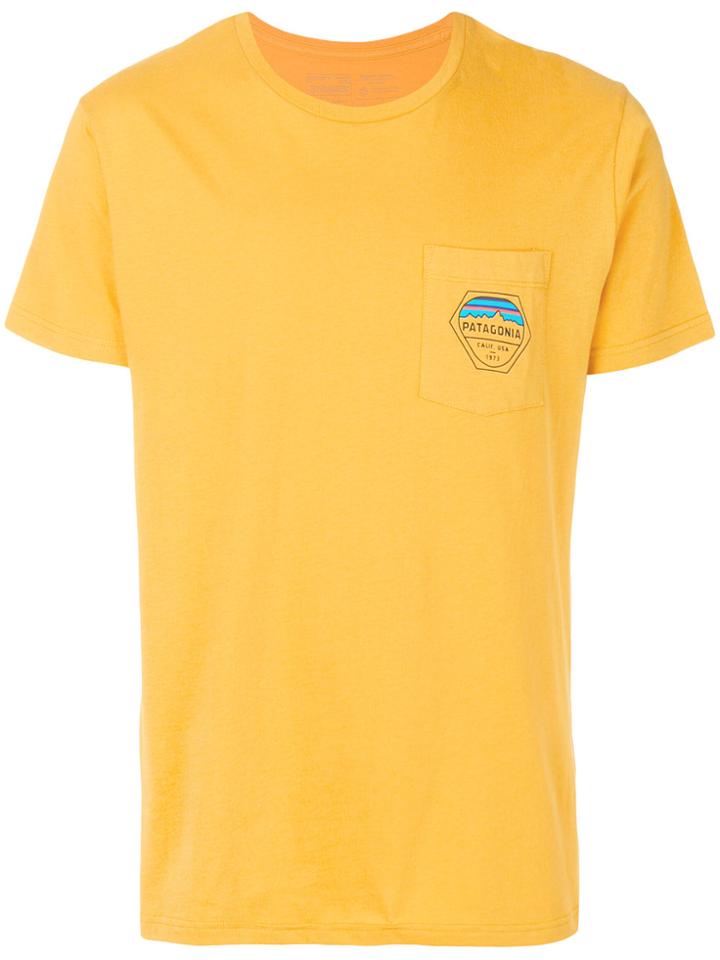 Patagonia Logo Print T-shirt - Yellow & Orange