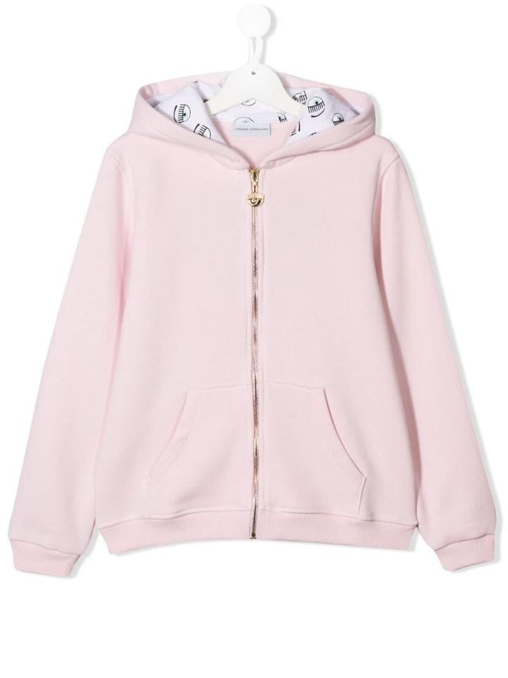 Chiara Ferragni Kids Flirting Bear Bomber Jacket - Pink