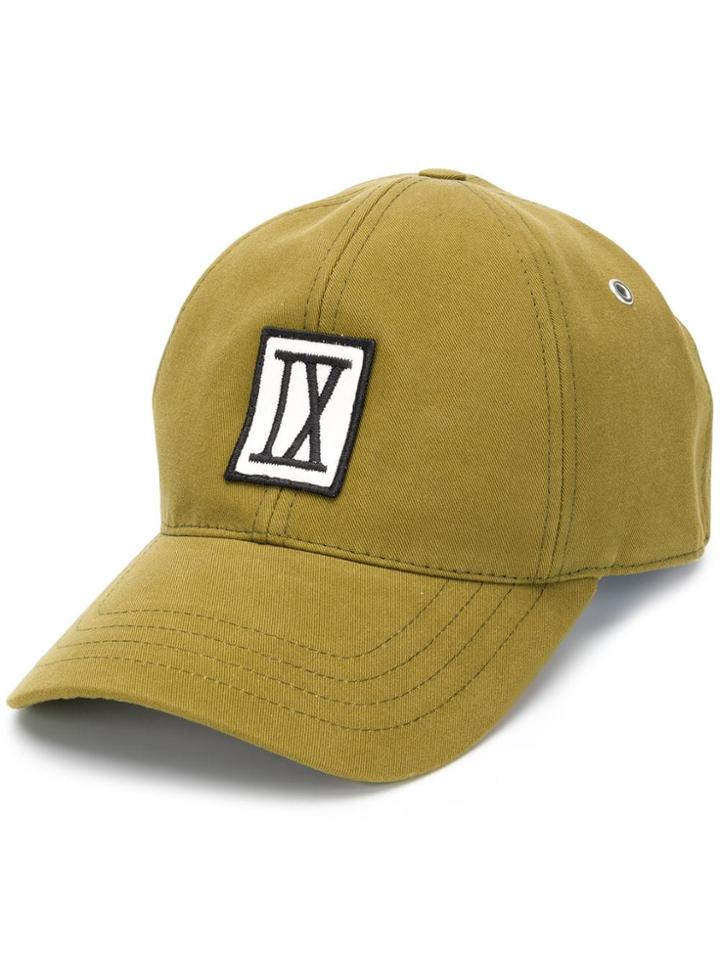 Ami Paris Ix Patch Baseball Cap - Green
