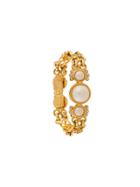 Versace Pre-owned 1990s Pearl Link Bracelet - Gold