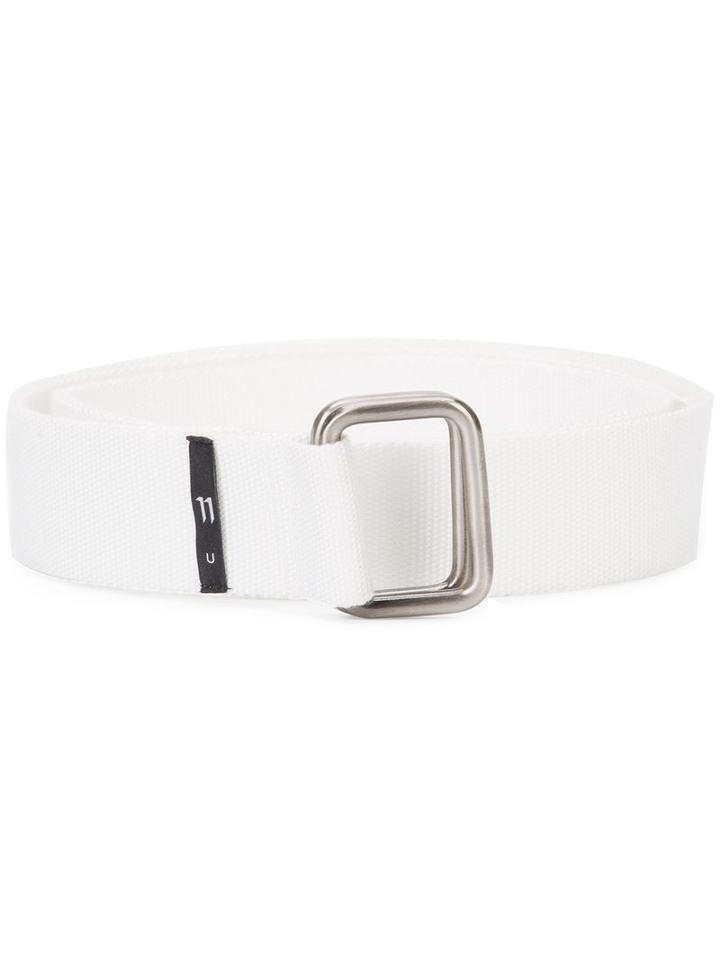 11 By Boris Bidjan Saberi - Loop Buckle Belt - Men - Polyester/polypropylene - One Size, White, Polyester/polypropylene