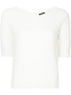 Loveless Fitted Knitted Top - White