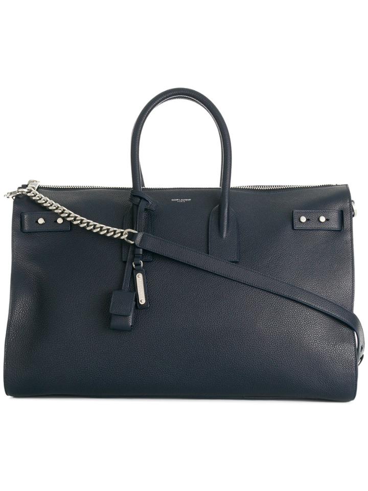 Saint Laurent Sac De Jour Duffle Bag - Blue