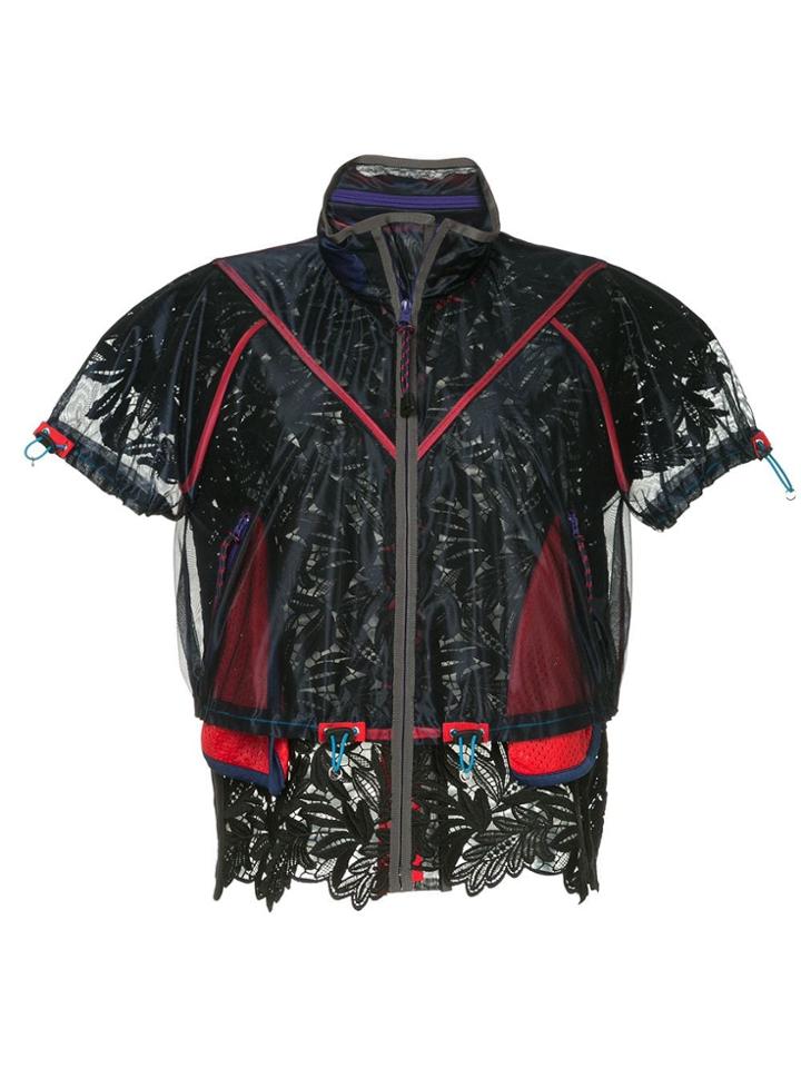 Kolor Mesh Panelled Jacket - Blue