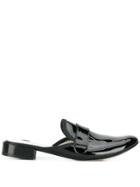Repetto Patent Penny Loafer Mules - Black