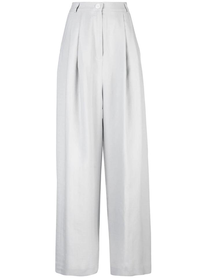 Natasha Zinko Wide Leg Flared Trousers - Neutrals