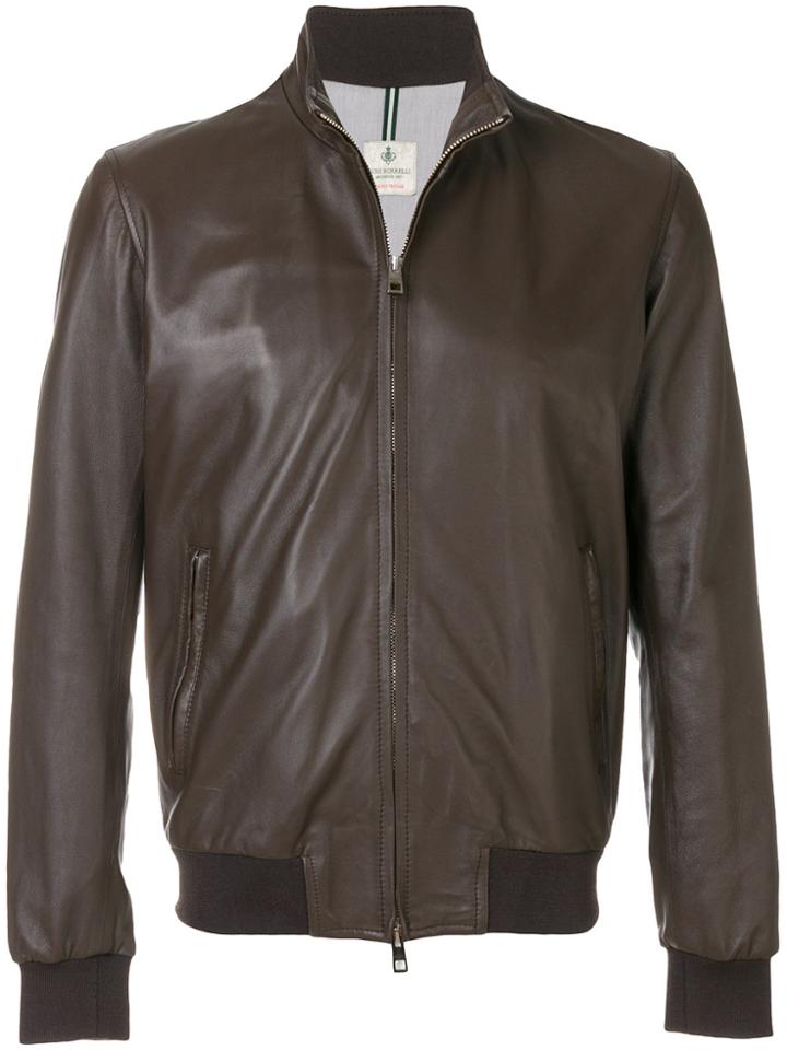 Borrelli Classic Aviator Jacket - Brown