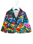 Dsquared2 Kids - Floral Blazer - Kids - Cotton/spandex/elastane - 6 Yrs, Girl's