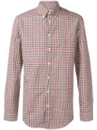 Etro Check Print Button Down Shirt - Red