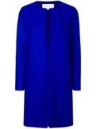 Harris Wharf London Straight Fit Coat - Blue