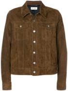 Saint Laurent Button-down Fitted Jacket - Brown