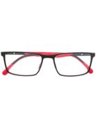 Carrera Rectangular Frame Glasses - Red