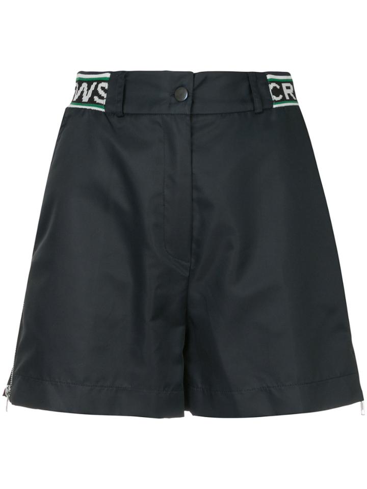 Andrea Crews Elasticated Waist Shorts - Blue