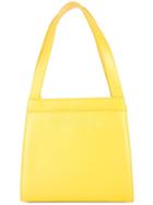 Chanel Vintage Logo Embroidered Shoulder Bag - Yellow