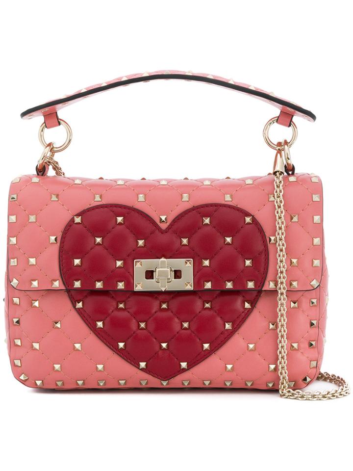 Valentino Valentino Garavani Rockstud Tropical Shoulder Bag - Pink &