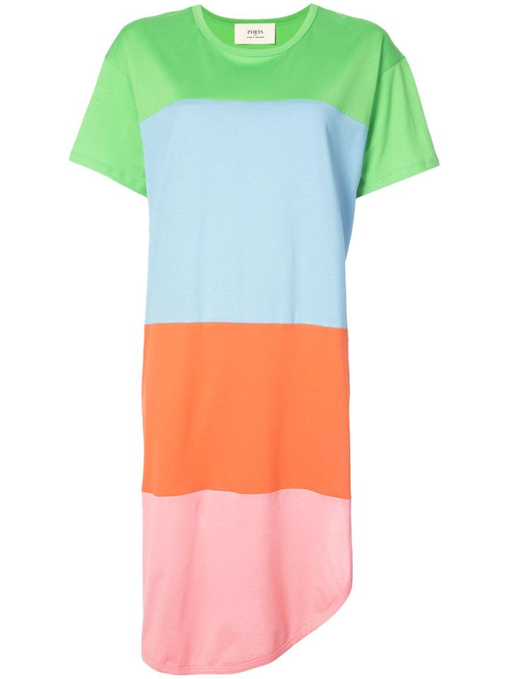 Ports 1961 Colour Block T-shirt Dress - Multicolour
