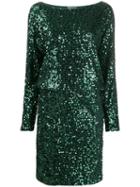 P.a.r.o.s.h. Runway Sequin Dress - Green