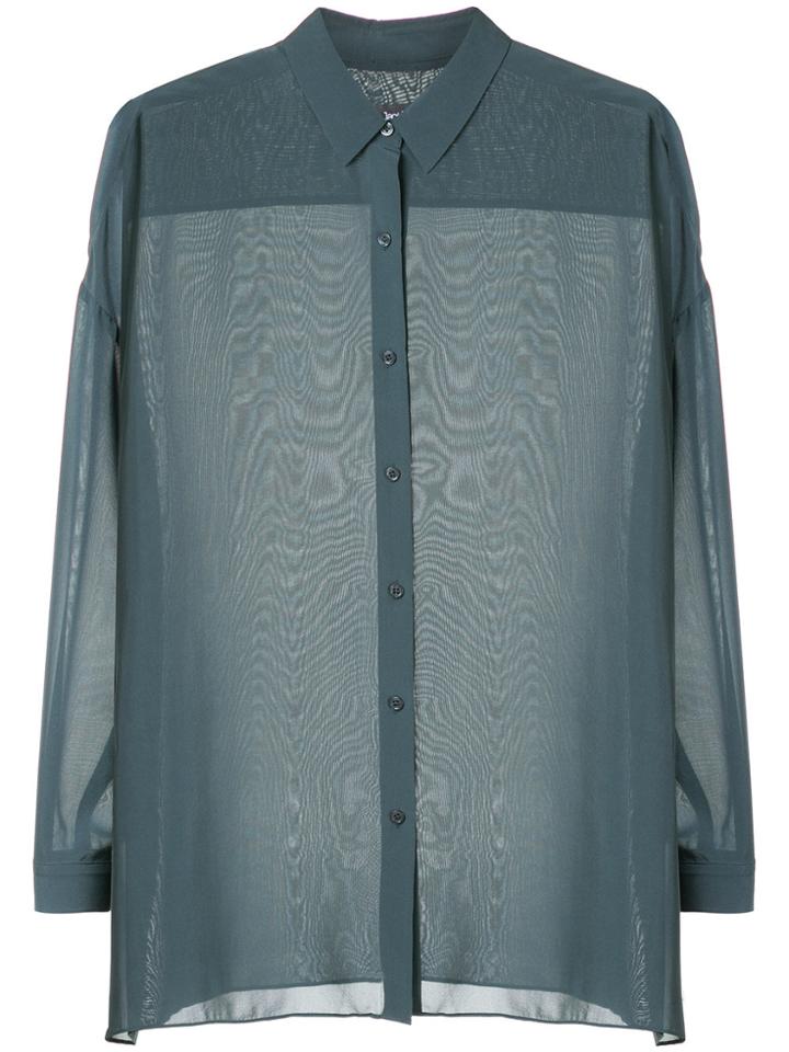 Jac+ Jack Sheer Collared Shirt - Green