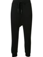 11 By Boris Bidjan Saberi Drawstring Track Pants, Men's, Size: Xxl, Black, Cotton