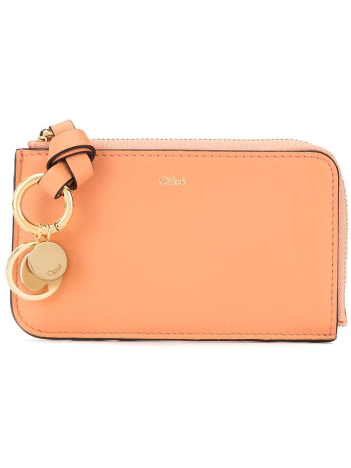 Chloé Charm Detail Wallet - Pink