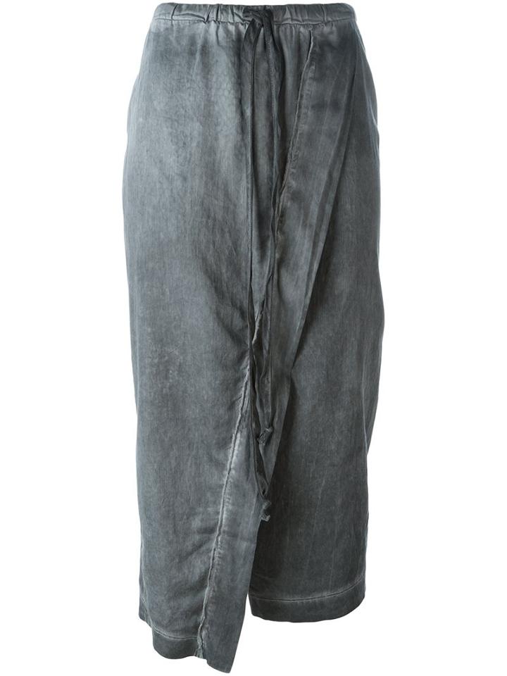 Lost & Found Rooms Asymmetric Midi Skirt, Women's, Size: Small, Grey, Cotton