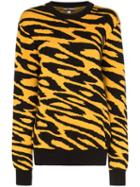 Double Rainbouu Animal Intarsia Jumper - Black
