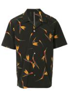 Kazuyuki Kumagai Floral Camp-collar Shirt - Black