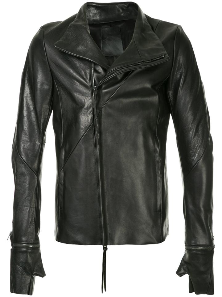 Fagassent Off-centre Zipped Jacket - Black