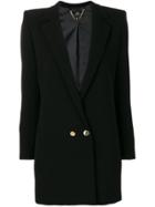 Elisabetta Franchi Metallic Button Blazer - Black