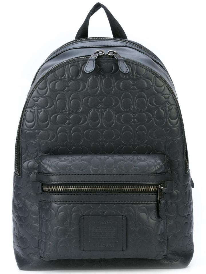 Coach Signature Embossed Academy Backpack - Grey