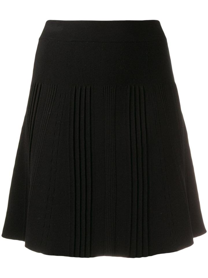 Kenzo Knitted A-line Skirt - Black