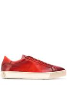 Santoni Distressed-effect Sneakers - Red