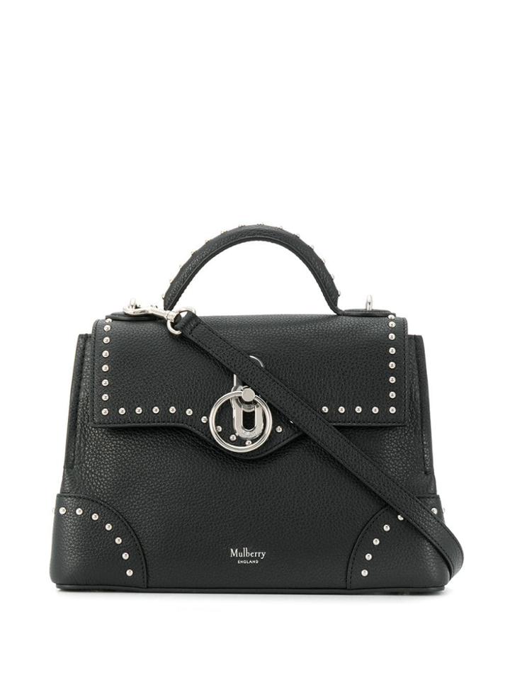 Mulberry Mini Seaton Studded Tote - Black