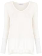 Mara Mac Knit Blouse - White